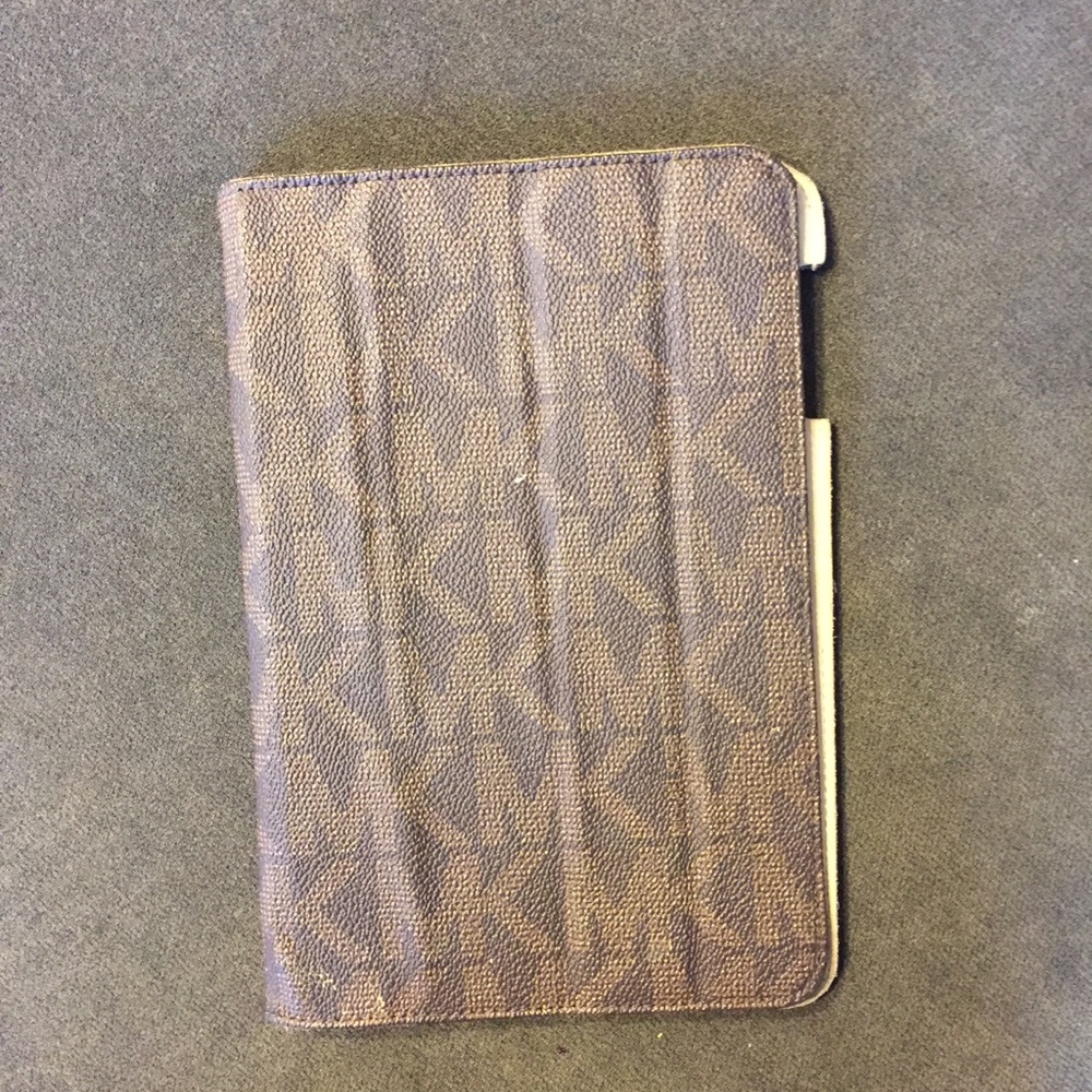 Used Michael Kors print Ipad mini leather case